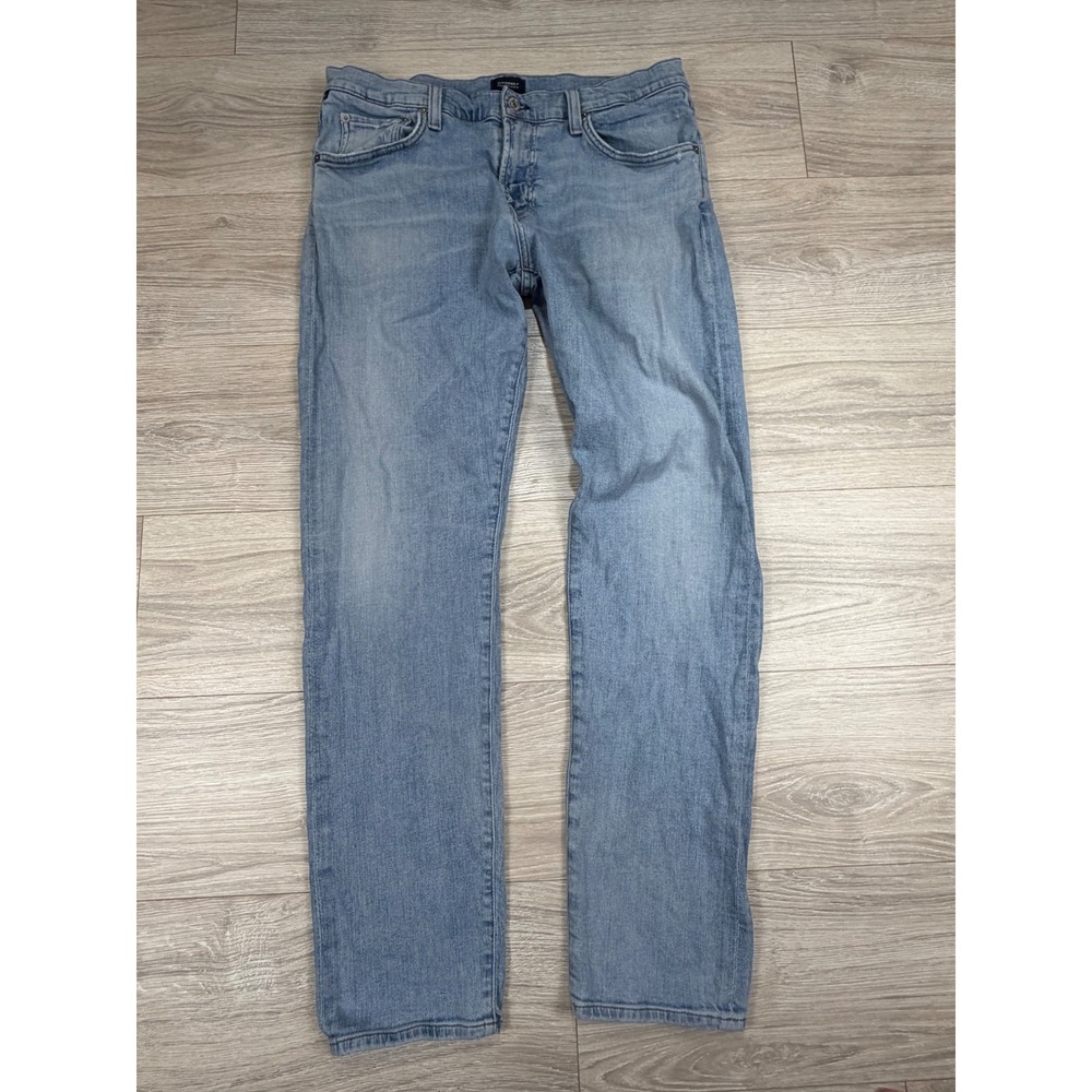 Citizens of Humanity The London Mens Slim Straight Jeans Light Wash Size 35 USA